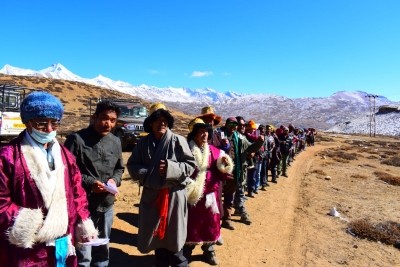 At minus 10-degree C, world's highest polling station in Himachal sees 100% turnout At minus 10-degree C, world's highest polling station in Himachal sees 100% turnout