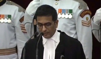 Justice DY Chandrachud sworn-in as 50th Chief Justice of India Justice DY Chandrachud sworn-in as 50th Chief Justice of India