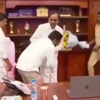 Will touch CM's feet 100 times, says Telangana official