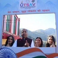 Himachal polls: CM Thakur, family cast their votes