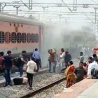 Smoke on Duronto Express in Andhra triggers panic