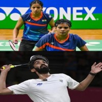 Hylo Open badminton: Srikanth, Treesa-Gayatri reach semis; Satwik-Chirag bow out