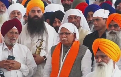 Haryana CM defends formation of separate gurdwara management panel Haryana CM defends formation of separate gurdwara management panel