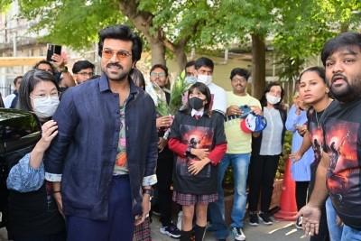 Ram Charan connects with Indian school students in Japan