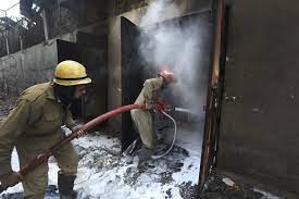 Two firemen injured tackling blaze in Delhi factory, four rescued Two firemen injured tackling blaze in Delhi factory, four rescued