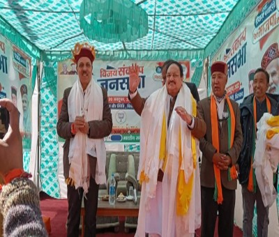 Nadda begins whirlwind tour of Himachal for pro-incumbency votes Nadda begins whirlwind tour of Himachal for pro-incumbency votes