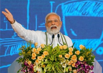 PM lays foundation stone, dedicates various projects in Gujarat's Ambaji PM lays foundation stone, dedicates various projects in Gujarat's Ambaji