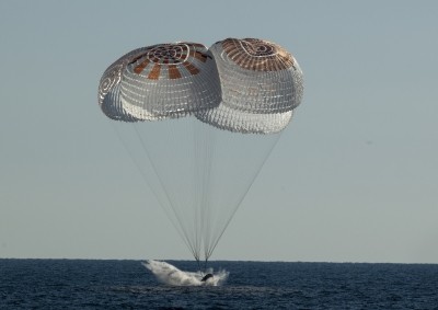 Astronauts aboard SpaceX spacecraft safely splash down on Earth