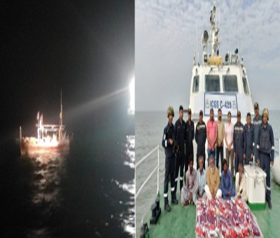 50 kg heroin worth Rs 350 cr seized from Pakistani boat near IMBL 50 kg heroin worth Rs 350 cr seized from Pakistani boat near IMBL