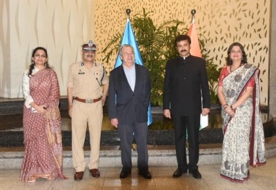 UN chief Guterres gets warm welcome in Mumbai