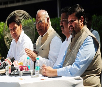 In message to Gehlot, three Cong spokespersons resign to campaign for Kharge In message to Gehlot, three Cong spokespersons resign to campaign for Kharge