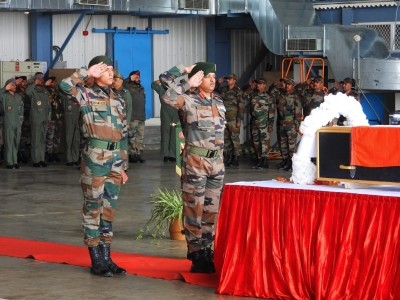 Army bids adieu to pilot killed in Arunachal chopper crash Army bids adieu to pilot killed in Arunachal chopper crash