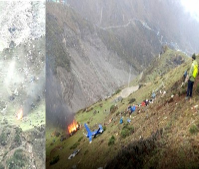 Six killed in Uttarakhand chopper crash Six killed in Uttarakhand chopper crash
