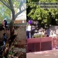 Miranda College viral video: Delhi Police lodges FIR against men seen climbing boundary walls