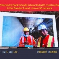 PM Modi interacts with Delhi Metro tunnel workers via live Vi 5G network