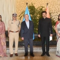 UN chief Guterres gets warm welcome in Mumbai