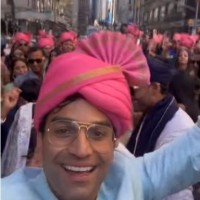 Indian-American ex-candidate for US Congress dances in NYC street on brother's wedding