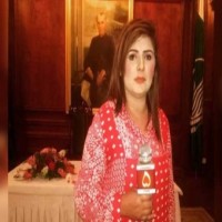 Female reporter crushed to death after falling from Imran's container during long march