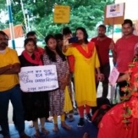 WB teachers scam stir: Protester poses as Goddess Kali, prayers for scamsters' punishment