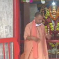Yogi performs 'Kanya Pujan' in Gorakhnath temple
