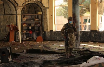 Victims of Afghan mosque suicide bombing buried in groups Victims of Afghan mosque suicide bombing buried in groups