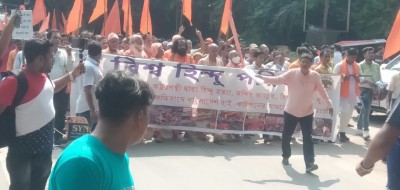 Protests continue in NE states against B'desh communal violence Protests continue in NE states against B'desh communal violence