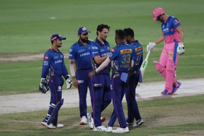 IPL 2021: Mumbai bowlers restrict Rajasthan to 90/9 IPL 2021: Mumbai bowlers restrict Rajasthan to 90/9