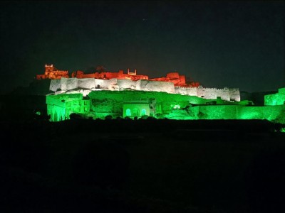 Four historic places in T'gana illuminated on Covid milestone Four historic places in T'gana illuminated on Covid milestone
