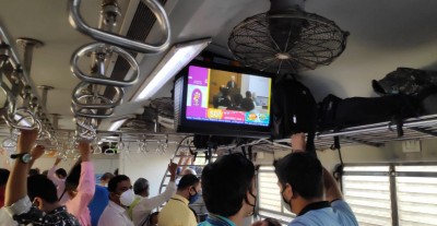 WR suburban trains in Mumbai get LCD TVs to beam infotainment