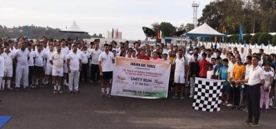 Southern Air Command conducts 'unity run' to mark 'Azadi Ka Amrit Mahotsav' Southern Air Command conducts 'unity run' to mark 'Azadi Ka Amrit Mahotsav'