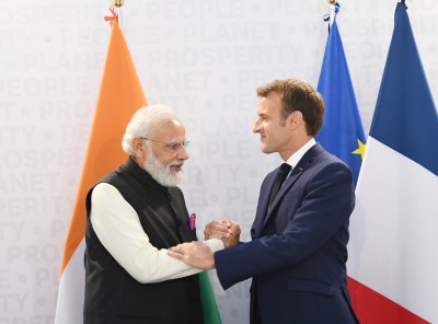 Modi holds bilateral meet with French President Macron