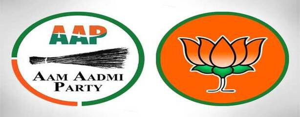BJP, AAP workers clash in Delhi over construction of ghat for Chhath puja in Kalkaji BJP, AAP workers clash in Delhi over construction of ghat for Chhath puja in Kalkaji