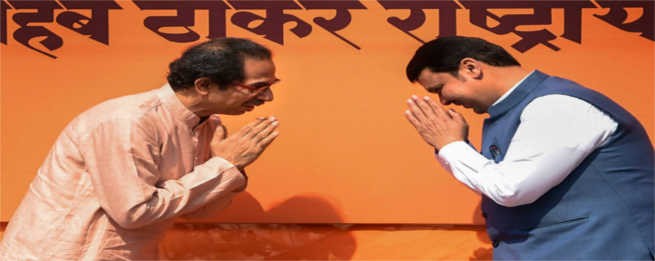 Maharashtra CM Devendra Fadnavis attends Shiv Sena foundation day event, calls Uddhav Thackeray 'elder brother'