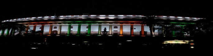 Prime Minister Narendra Modi inaugurates permanent lighting in Parliament House