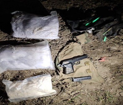 Pak drone dropped weapon at border Pak drone dropped weapon at border