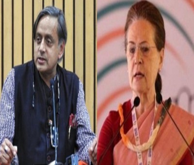 Ahead of Cong Prez election notifications Tharoor meets Sonia Ahead of Cong Prez election notifications Tharoor meets Sonia