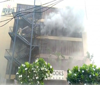 Fire in Lucknow hotel, many feared trapped Fire in Lucknow hotel, many feared trapped