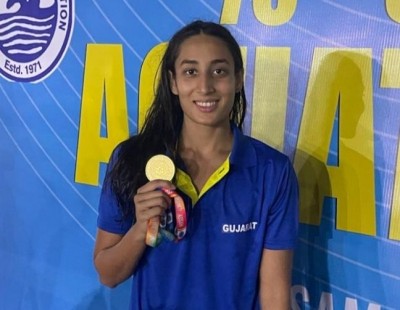 Maana Patel wins six medals at the 75th senior national aquatic championships Maana Patel wins six medals at the 75th senior national aquatic championships