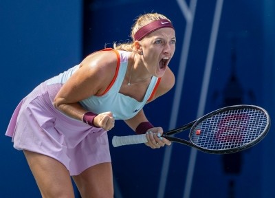 US Open: Kvitova saves two match points to beat Muguruza US Open: Kvitova saves two match points to beat Muguruza