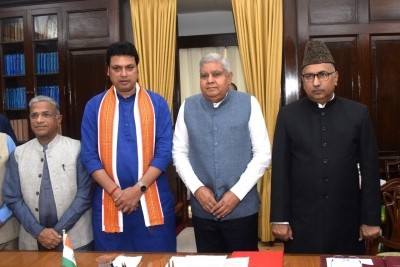 Two new BJP Rajya Sabha members take oath Two new BJP Rajya Sabha members take oath