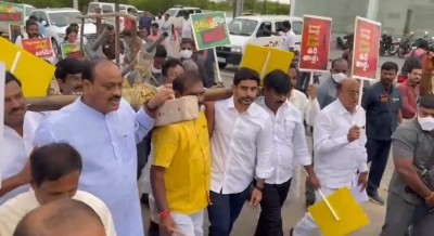 TDP protest at Andhra Pradesh Assembly sparks tension