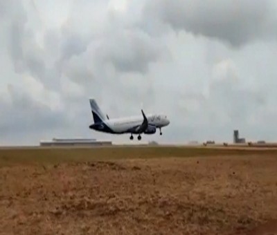 Trial landing conducted at Goa's Mopa Airport Trial landing conducted at Goa's Mopa Airport