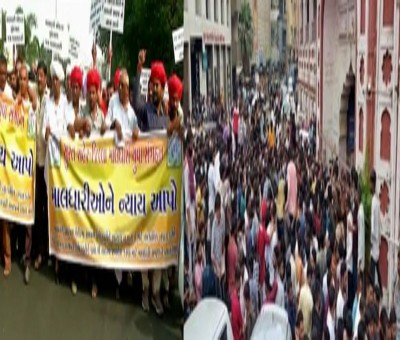 VMC's two employees injured in stone pelting by pastoralists in Gujarat VMC's two employees injured in stone pelting by pastoralists in Gujarat
