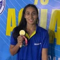 Maana Patel wins six medals at the 75th senior national aquatic championships