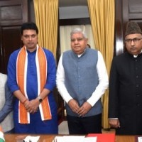 Two new BJP Rajya Sabha members take oath