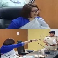Heated argument between Haryana women panel chief, woman cop turns ugly