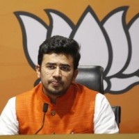 BJP MP Tejasvi Surya faces flak for 'food over flood' video