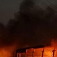 Man burnt alive as truck catches fire on Pathankot-Jammu highway