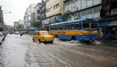 Torrential rains drown most of Kolkata, more downpour likely