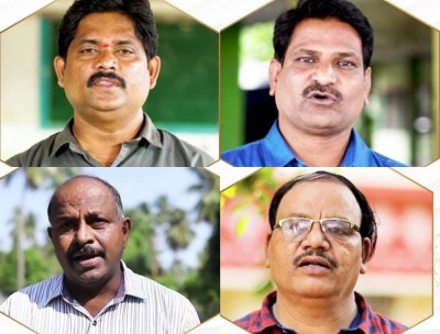 Four teachers from Telugu states receive national awards Four teachers from Telugu states receive national awards
